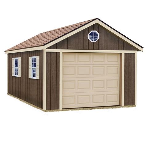 Best Barns Sierra 12 ft. x 24 ft. Wood Garage Kit without Floor sierra ...