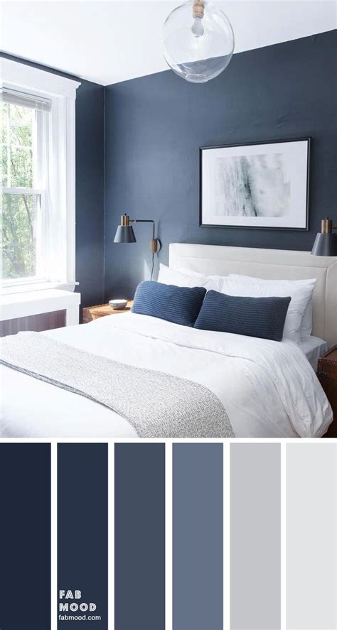 grey and blue bedroom images - Ayanna Pettigrew