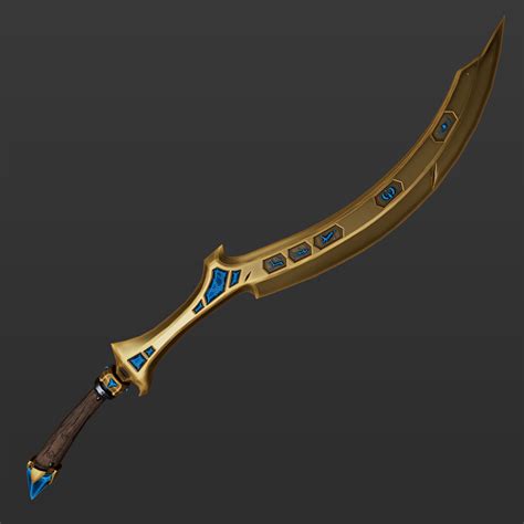 ArtStation - Stylized Egyptian Khopesh Low Poly (7 Hours)