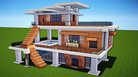 Modern House Minecraft - Minecraft Modern Stone House - Minecraft House ...