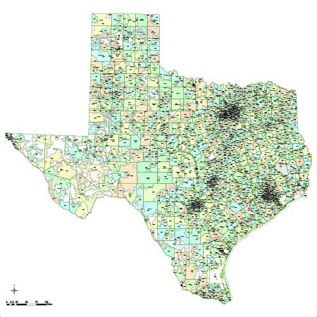 Texas Digital Vector Maps - Download Editable Illustrator & PDF Vector ...