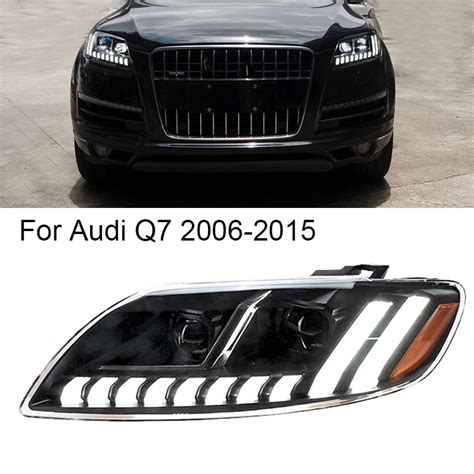 Car-Headlights-Accessories-For-Audi-Q7-2006-2015-Q8-Style-Lamp-All-LED ...