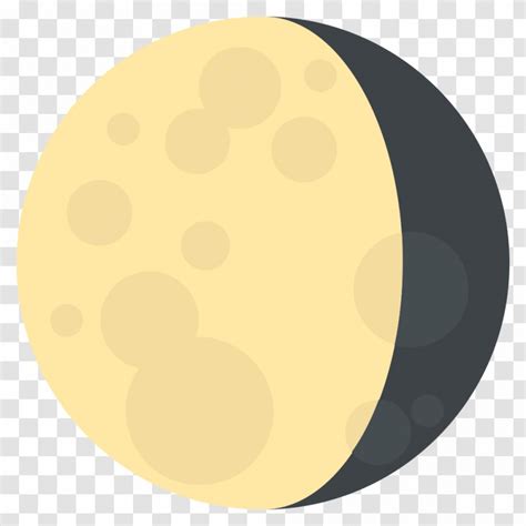 Lunar Phase Emoji Symbol Full Moon Transparent PNG