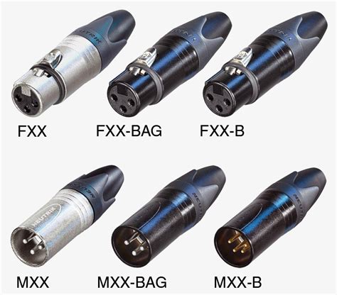 NEUTRIK XLR CABLE CONNECTORS - XX series