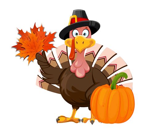 Funny cartoon character Thanksgiving Turkey bird 11935431 Vector Art at ...