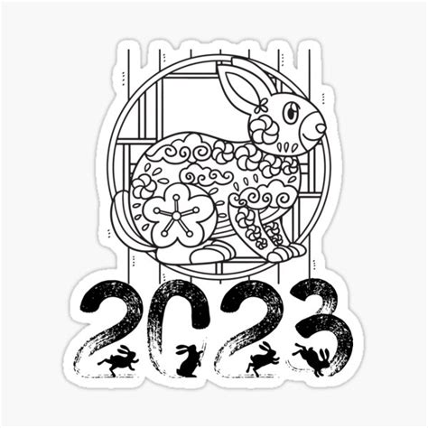 "Lunar New Year 2023" Sticker for Sale by sosodz | Redbubble