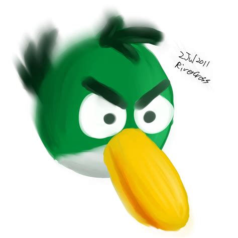 Green Angry Bird by RiverKpocc on DeviantArt