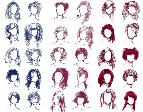 Image result for character design hairstyles | Cartoon style drawing ...