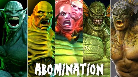 Evolution of Abomination in games - YouTube