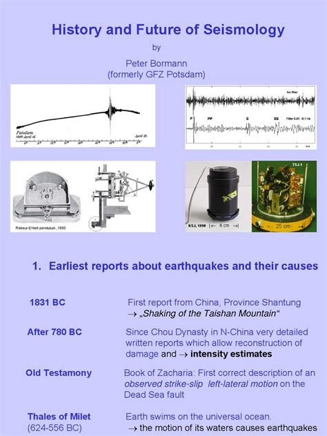 History and Future of Seismology | PDF | Seismology | Elasticity (Physics)