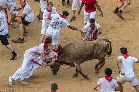 Spain's Running of the Bulls festival sees man sent flying and 11 ...