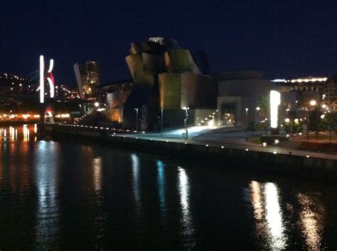 Bilbao at night - Guggenheim