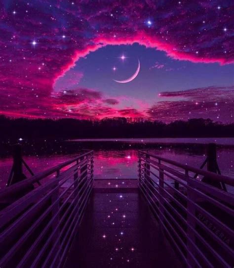 Pink and purple sunset sky 🌙💗💜 : r/sunset