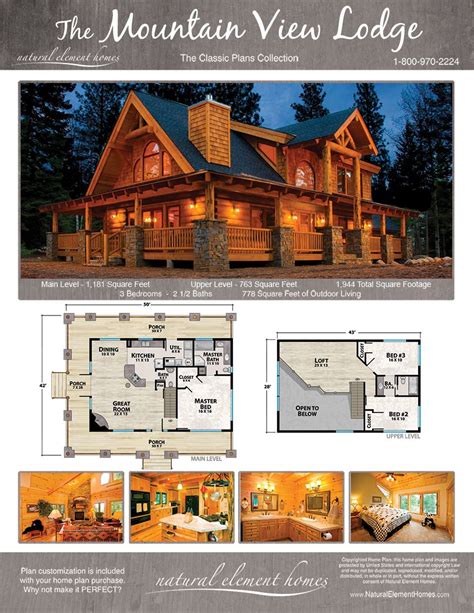 Mountain View Lodge Log Home - Best Deals Available