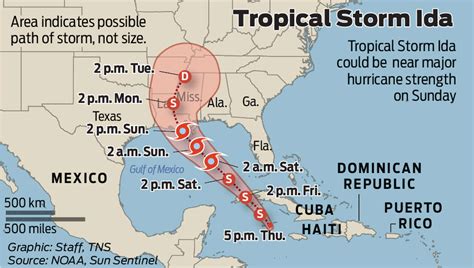 Tropical Storm Ida expected to strengthen to hurricane over Gulf of Mexico