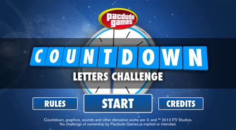 Countdown Letters Challenge • Pacdude Games