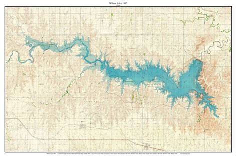 Wilson Lake 1967 Map Reprint Lakes Region Old Topographic USGS Custom ...