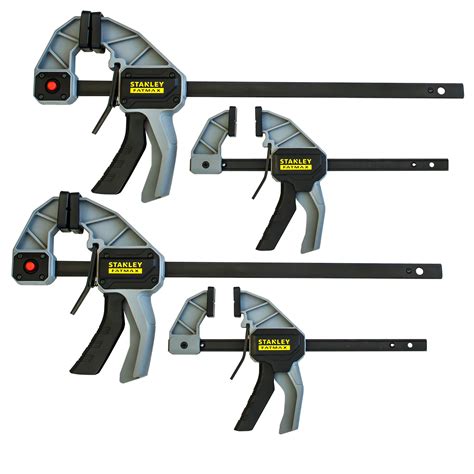 Stanley FatMax Trigger Clamps, Set of 4 | Departments | DIY at B&Q