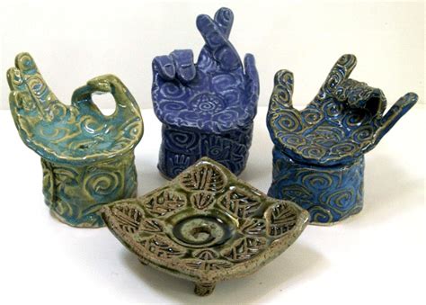 Unique pottery soap dishes by Earth Maiden. Hand built, hand signed by ...