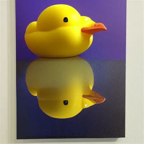 portrait of a yellow rubber duck, by beeple,, oil on | Stable Diffusion ...