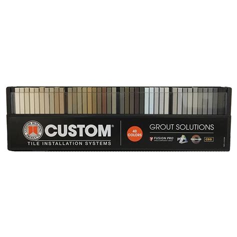 Custom Building Products Grout Solutions Color Sample Kit - 40 Colors ...