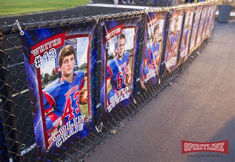 Highlight seniors at the football Homecoming with personalized banners ...