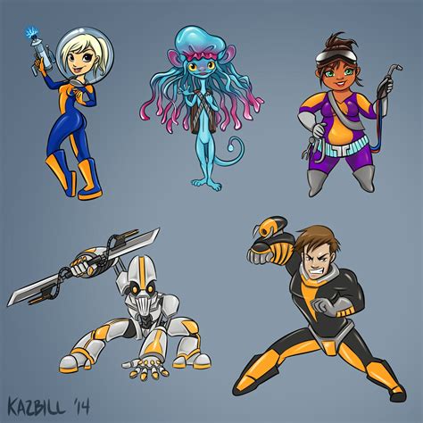 KAzbill's Art Blog: Cute Sci-Fi Characters