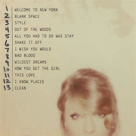 Taylor Swift Album Cover 1989