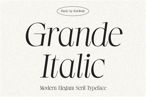 Grande Italic Font | dafont.com