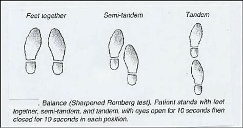 Romberg Balance Test Scoring Sheet