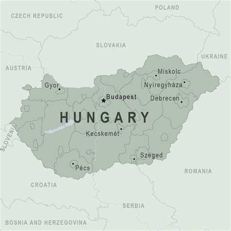 Map Of Hungary Today - Best Map of Middle Earth