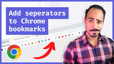 How to Separate Bookmarks in Chrome