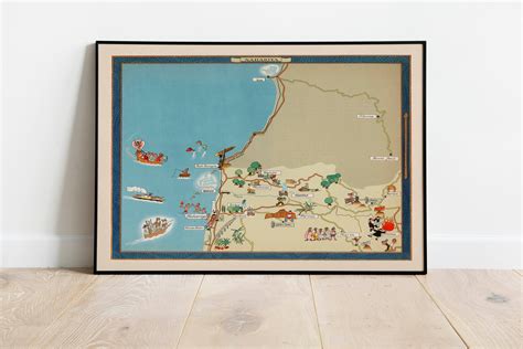 Nahariya Map Print Israel Map Posters Canvas Print Wall Art - Etsy