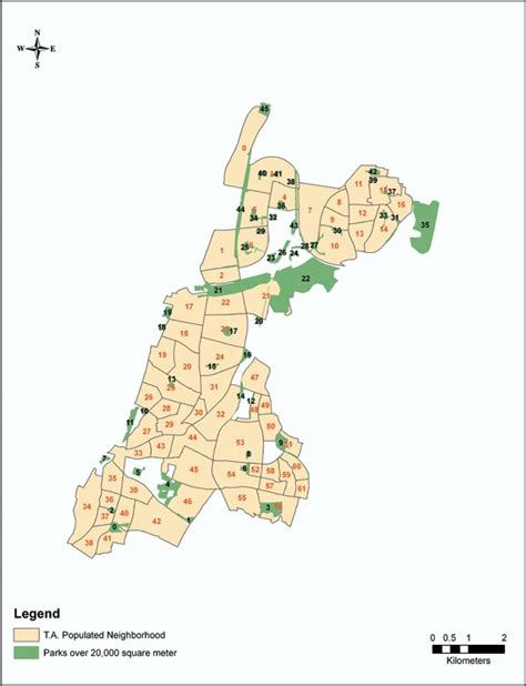 Parks and neighborhoods in Tel-Aviv | Download Scientific Diagram