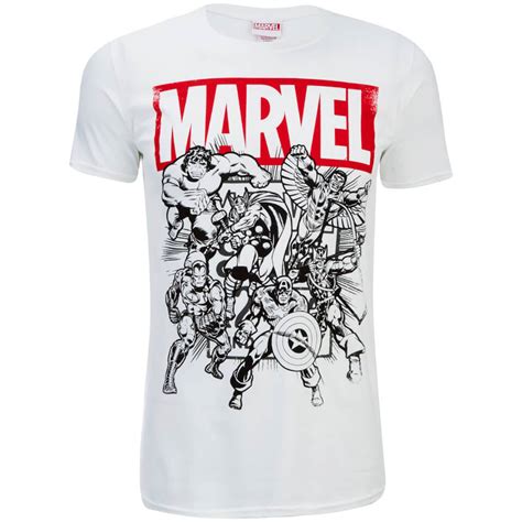 Marvel Men's Collection T-Shirt - White Merchandise - Zavvi UK