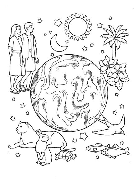 Get Creation Coloring Pages For Preschoolers – Home