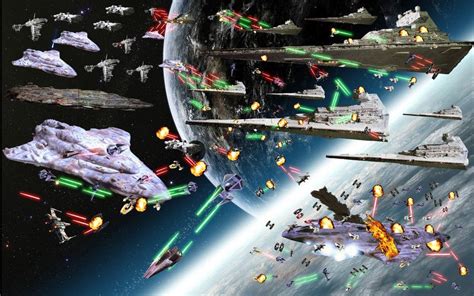 Star Wars Space Battle Wallpaper - WallpaperSafari Images Star Wars ...