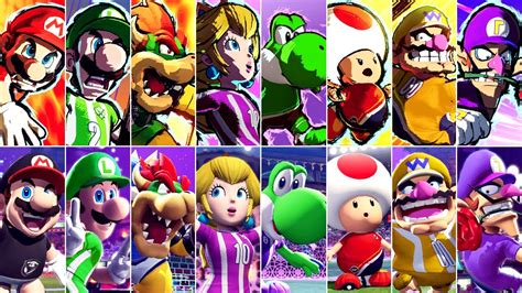 Mario Strikers: Battle League - All Characters Animations - YouTube