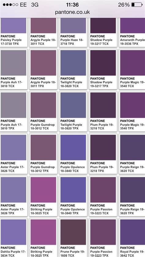 Pantone purples | Shades of purple, Purple, New outfits