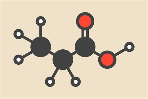 Propionic Acid Molecule Photograph by Molekuul