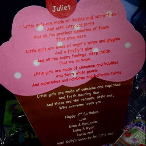 A personalized birthday poem for the gift basket! | Birthday poems ...