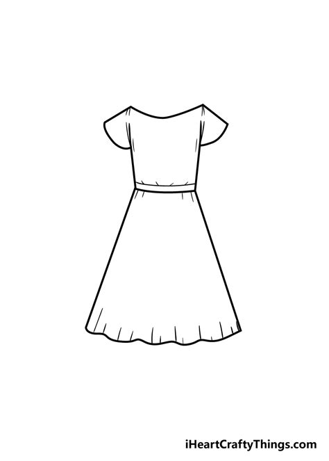 How To Draw Dresses Step By Step For Kids