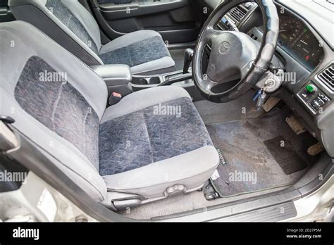 Novosibirsk, Russia - 08.21.2020: Interior view of a Japanese-made car ...