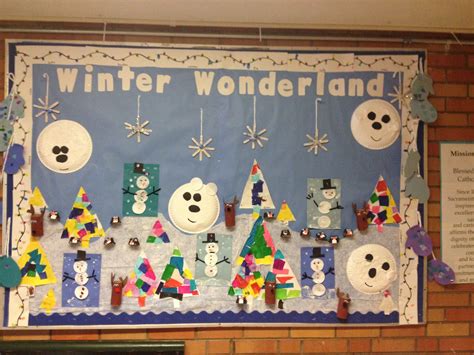 Winter Wonderland bulletin board for preschool. | Winter activities ...