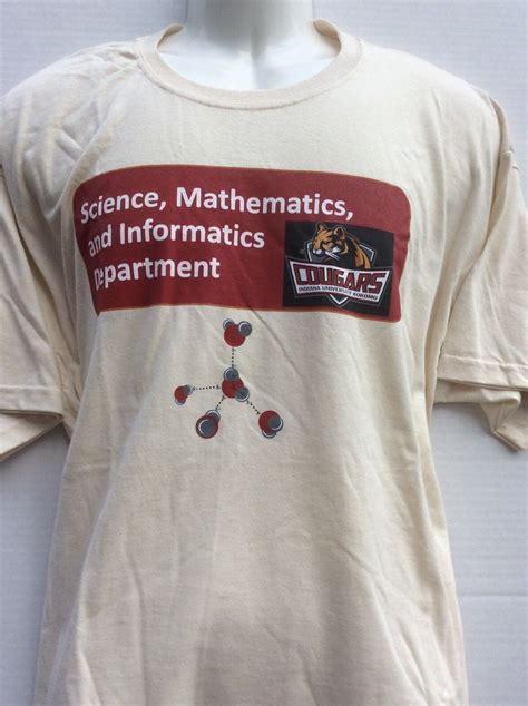 IUK Indiana University KOKOMO Cougars Science & Math Dept. t shirt sz ...