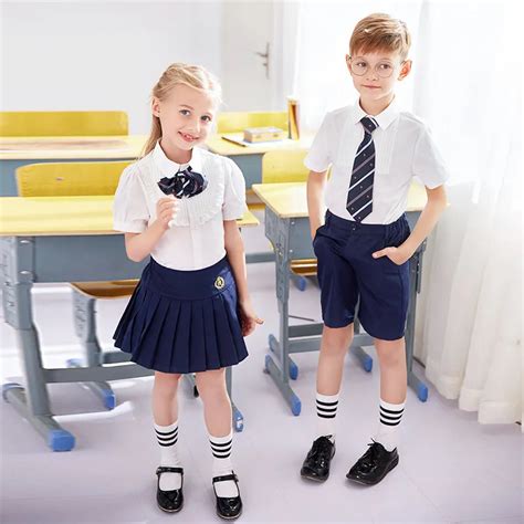 Kids-Kindergarten-Uniforms-Girls-Summer-School-Wear-Children-s-School ...