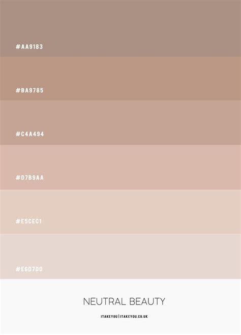 Hex Color Palette, Neutral Color Scheme, Colour Combo, Neutral Palette ...