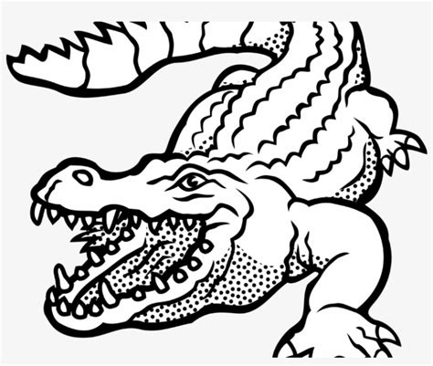 Animated Crocodile Clipart Black