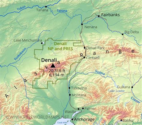 Mt. Denali Map