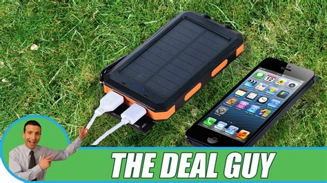 🔋 Solar Powered Phone Charger For Android, iPhone 7 DROP TEST - YouTube